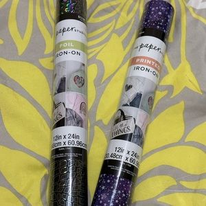 The Paper printed Iron-on stars design & Foil Iron-on Scales design